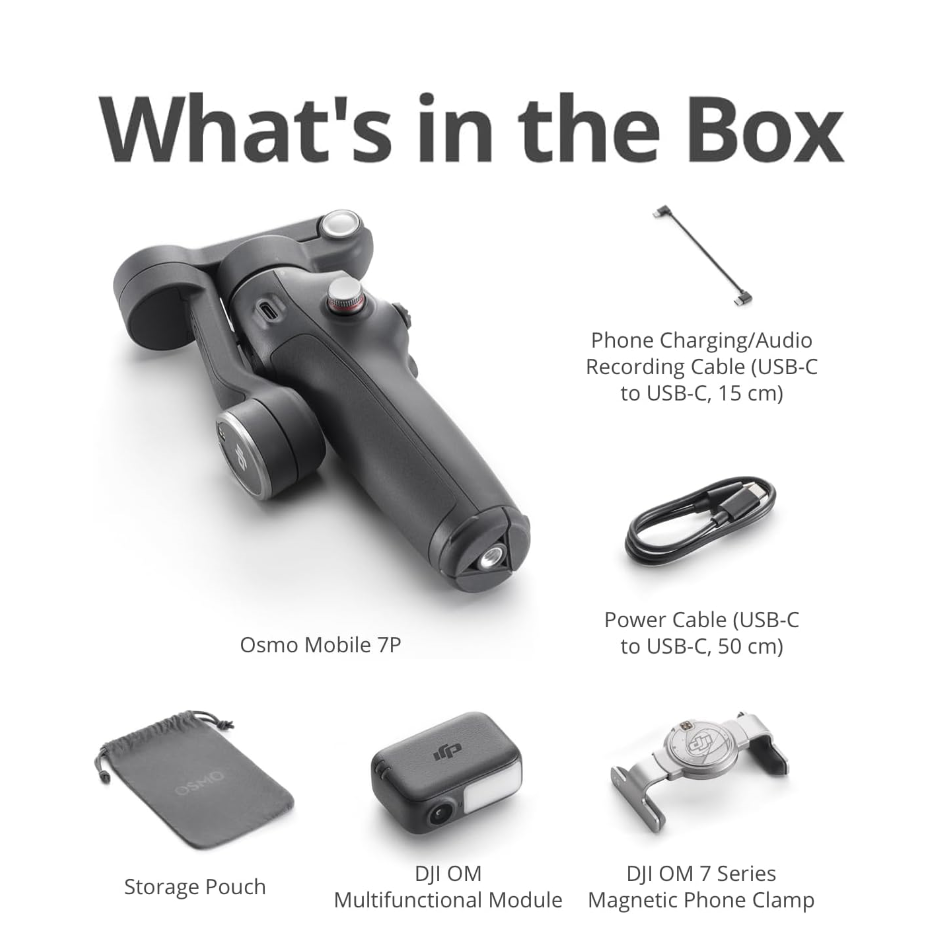 Gimbal DJI Osmo Mobile 7P con Seguimiento Inteligente y Estabilización 3 Ejes