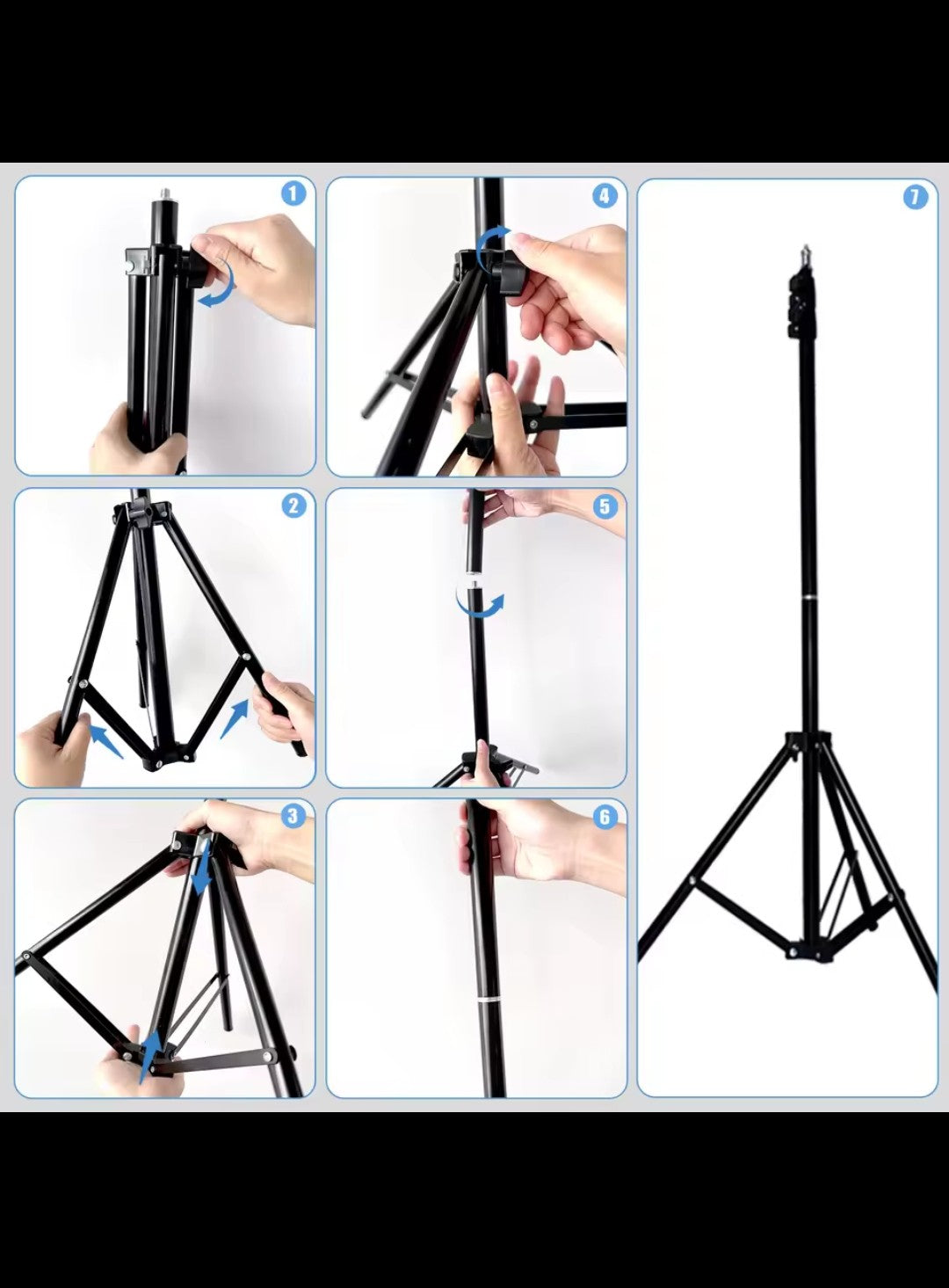 Aro de Luz LED 10" con Trípode y Soporte para Celular – Ideal para Fotos y Videos